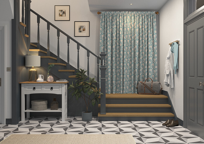 Carlina, Teal - Made to Measure Curtains - Image 7